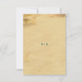 Watercolor Strand Kust Bruiloft RSVP Kaartje (Achterkant)