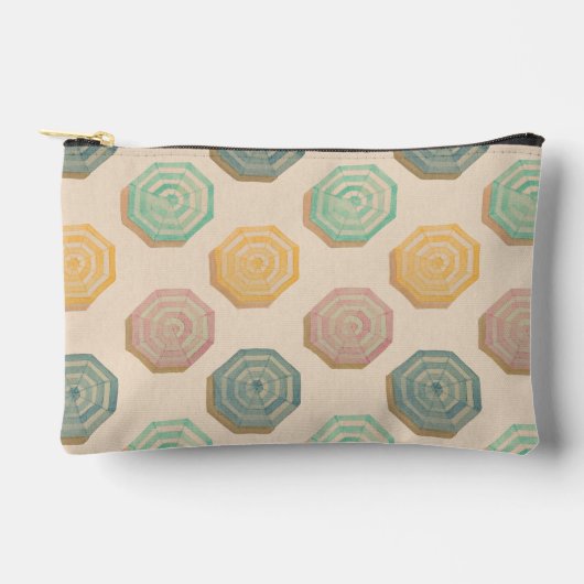 Watercolor Strandparasols Accessoire Clutch Tas (Voorkant)