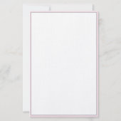 Watercolor strandstoel gepersonaliseerd briefpapier (Achterkant)