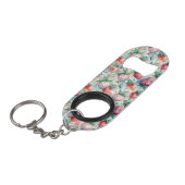 Watercolor Strawberry Mini Flessenopener (Voorkant Gekanteld)