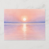 Watercolor Style Sun - Seascape Art Briefkaart (Voorkant)