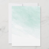 Watercolor Succulent Feestelijke Uitnodiging voor (Achterkant)