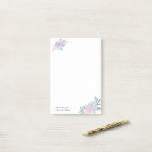 Watercolor Succulenten Bloemstuk Persoonlijk Post-it® Notes (Op bureau)