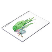 Watercolor Succulenten Botanisch Groen Notitieboek (Linkerzijde)
