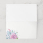 Watercolor Succulenten Moderne Elegantie Plaatskaartje (Buitenkant ongevouwen)
