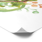 Watercolor Succulenten Terrarium Poster (Hoek)