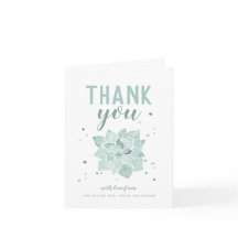 Watercolor Succulenten Toekomstige Mevrouw Bedankt