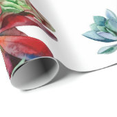 Watercolor succulents seamless pattern, echeveria cadeaupapier (Rol Hoek)