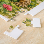 Watercolor Sulcata Tortoise with lucky clover Legpuzzel (Zijkant)