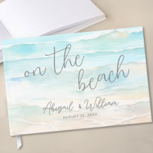Watercolor Summer On The Beach Wedding