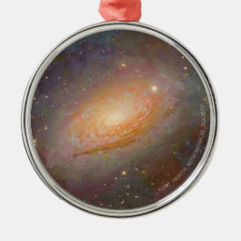 Watercolor Sunflower Galaxy Holiday Ornament