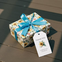 Watercolor Sunflower Rustic Floral