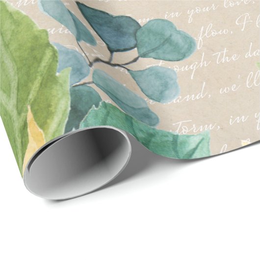 Watercolor Sunflowers and Butterflies Decoupage Cadeaupapier (Rol Hoek)