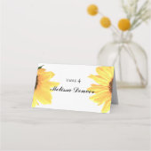 Watercolor Sunflowers Wedding Plaatskaartje (Voorkant)