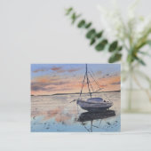 Watercolor Sunset Painting Briefkaart (Staand voorkant)