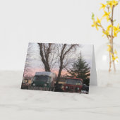 "Watercolor Sunset" Verjaardagskaart Kaart (Gele Bloem)