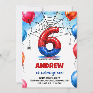 Watercolor Superheld Spin Foil Ballon Verjaardag Kaart