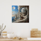 Watercolor Surrealisme Kunst Poster (Keuken)