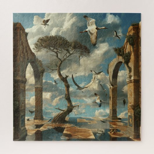 Watercolor Surrealisme Puzzel (Verticaal)