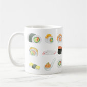 Watercolor Sushi Rolls Koffiemok (Links)