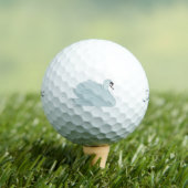 Watercolor Swans Golfballen (Insitu Shirt)