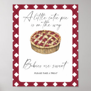 Watercolor taart - baby's zijn lief poster