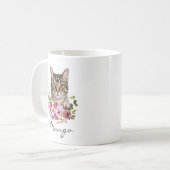 Watercolor Tabby Kat Koffiemok (Voorkant links)