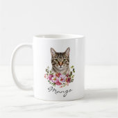 Watercolor Tabby Kat Koffiemok (Links)