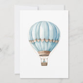 Watercolor Teddy Bear & Balloons First Birthday Pa Bedankkaart (Achterkant)