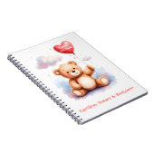 Watercolor Teddybeer Moeder Notitieboek (Rechterzijde)