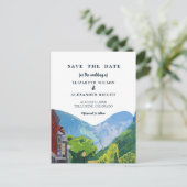 Watercolor Telluride Colorado Trouwkaart Briefkaart (Staand voorkant)