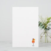 Watercolor Tequila Sunrise Cocktail Briefpapier (Staand voorkant)