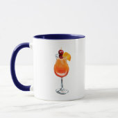 Watercolor Tequila Sunrise Cocktail Mok (Links)