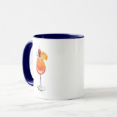 Watercolor Tequila Sunrise Cocktail Mok (Voorkant links)