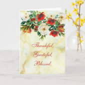 Watercolor Thanksgiving Boeket Groet Kaart (Gele Bloem)