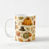 Watercolor Thanksgiving Patroon Koffiemok (Links)