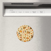 Watercolor Thanksgiving Patroon Magneet (Insitu (Vaatwasser))