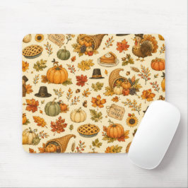 Watercolor Thanksgiving Patroon Muismat