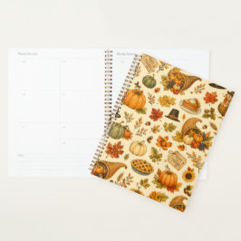 Watercolor Thanksgiving-patroon Planner