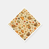 Watercolor Thanksgiving Patroon Servet (Hoek)