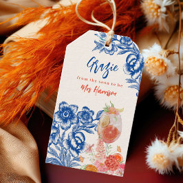 Watercolor That's Amore Spritz Bruiloft Favor Cadeaulabel
