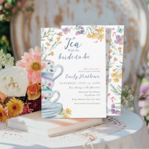 Watercolor Thee met de aanstaande bruid Wildflower