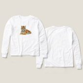 Watercolor Tiger Illustration – Majestic Wildlife  (Voorkant /achterkant)