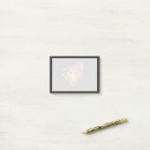 Watercolor Tijgerkopontwerp Post-it® Notes (Op bureau)