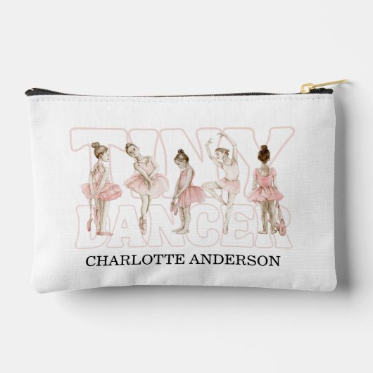 Watercolor Tiny Dancer Ballerina Pink Etui (Achterkant)