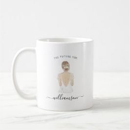 Watercolor Toekomstige Mevrouw Bruid Naam | Monogr Koffiemok