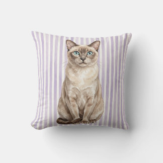 Watercolor Tonkinese Kat Kussenhoes Kussen