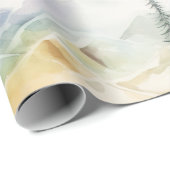 Watercolor Travel Map Cadeaupapier (Rol Hoek)