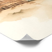 Watercolor Travel Map Poster (Hoek)