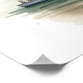 Watercolor Travel Map Poster (Hoek)